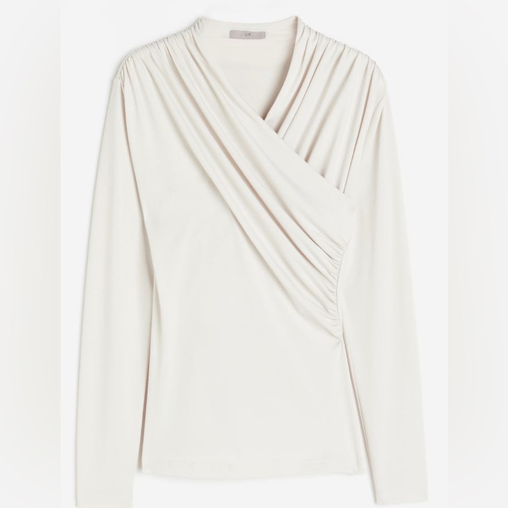 H&M Jersey Wrap Top small
